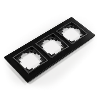Rahmen McPower “Flair“, 3-fach, schwarzes Aluminium Rahmen McPower “Flair“, 3-fach, schwarzes Aluminium