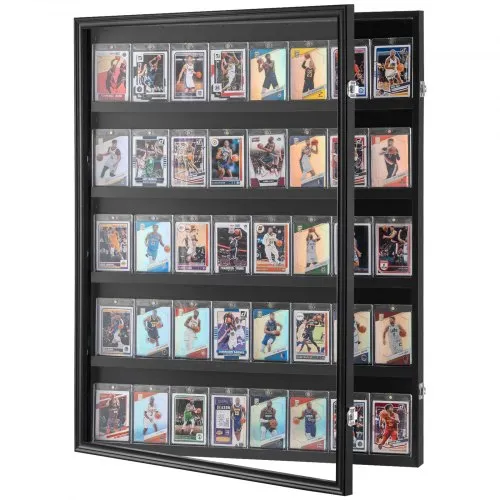 VEVOR Vitrine für Sportkarten in 35 verschiedenen Ausführungen, 617 x 775 x 55 mm, Schaukasten mit 98 % UV-Schutz, PC-Glas, abschließbarer Wandschrank für Fußball, Basketball, Hockey Sammelkarten VEVOR Vitrine für Sportkarten in 35 verschiedenen Ausführungen, 617 x 775 x 55 mm, Schaukasten mit 98 % UV-Schutz, PC-Glas, abschließbarer Wandschrank für Fußball, Basketball, Hockey Sammelkarten