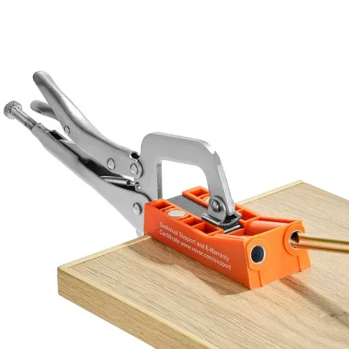 VEVOR 50 tlg. Pocket Hole Jig Kit Doppeltaschenloch mit Vierkantantriebsbit & C-Klemmen, Dübelhilfe Bohrlehre zum Bohren von Taschenlöchern und Schräglöchern, Bohrhilfe für Holzbearbeitung – Bild 10