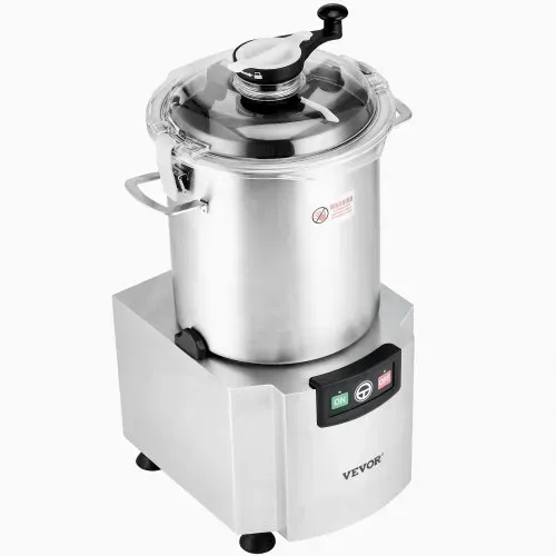 VEVOR Küchenmaschine Gemüsezerkleinerer 18 L Küchenmaschine aus lebensmittelechtem Edelstahl mit S-förmiger Klinge und Schaber, multifunktional zum Zerkleinern von Gemüse Obst Getreide Nüssen – Bild 9