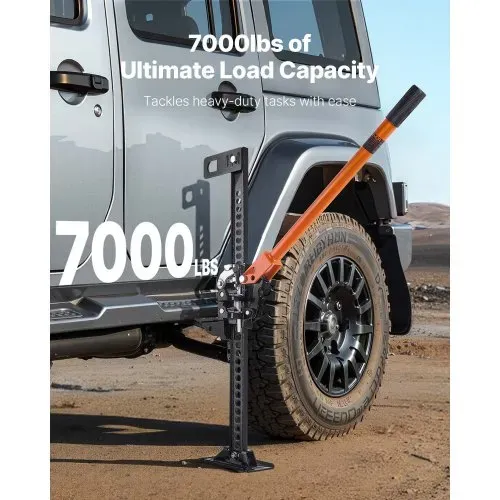 VEVOR Farm Wagenheber Offroad High Lift Farm Jack (3,18 t belastbar) Offroad-Nutzwagenheber, Stoßstangenheber Hochleistungshebebühnen mit 130,1–711,2 mm Hubbereich für Traktor Lkw SUV VEVOR Farm Wagenheber Offroad High Lift Farm Jack (3,18 t belastbar) Offroad-Nutzwagenheber, Stoßstangenheber Hochleistungshebebühnen mit 130,1–711,2 mm Hubbereich für Traktor Lkw SUV