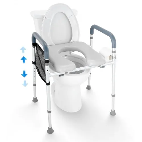 VEVOR Toilettensitzerhöhung 49-64 cm 158,76kg Universal-Toilettenerhöhung für Senioren VEVOR Toilettensitzerhöhung 49-64 cm 158,76kg Universal-Toilettenerhöhung für Senioren