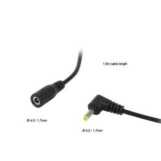 ALLNET Ersatznetzteil zbh. Hohlbuchse -> Hohlstecker Adapterkabel Verlängerung -> 4,0mm x 1,7mm 1,5m ALLNET Ersatznetzteil zbh. Hohlbuchse -> Hohlstecker Adapterkabel Verlängerung -> 4,0mm x 1,7mm 1,5m