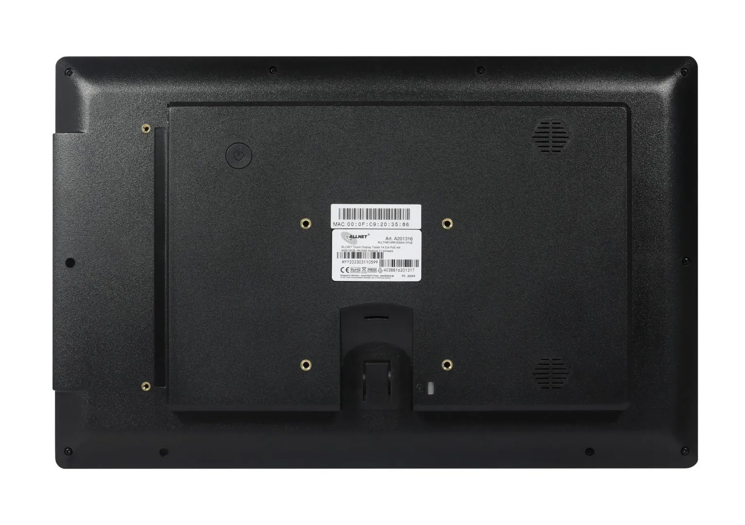 ALLNET Touch Display Tablet 14 Zoll PoE mit 8GB/64GB, RK3568 Android 13,PrimeOne-140 – Bild 2