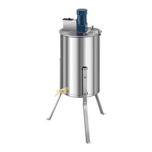 VEVOR Elektrische Honigschleuder, 3-Rahmen-Tangentialschleuder mit transparentem Deckel, 140 W Honigextractor aus Edelstahl, höhenverstellbar, Wabenextraktionsgerät für die Bienenzucht – Bild 10