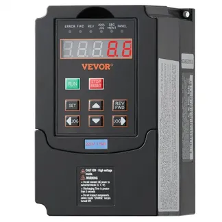 VEVOR Frequenzumrichter VFD 2 PS, 1,5 kW, 7,5 A, 1- oder 3-phasiger 220-V-Eingang auf 3-phasigen 220-V-Ausgang, 40-60-Hz-Eingang, 0-400-Hz-Ausgang, VFD für Spindelmotor-CNC-Drehzahlregelung VEVOR Frequenzumrichter VFD 2 PS, 1,5 kW, 7,5 A, 1- oder 3-phasiger 220-V-Eingang auf 3-phasigen 220-V-Ausgang, 40-60-Hz-Eingang, 0-400-Hz-Ausgang, VFD für Spindelmotor-CNC-Drehzahlregelung