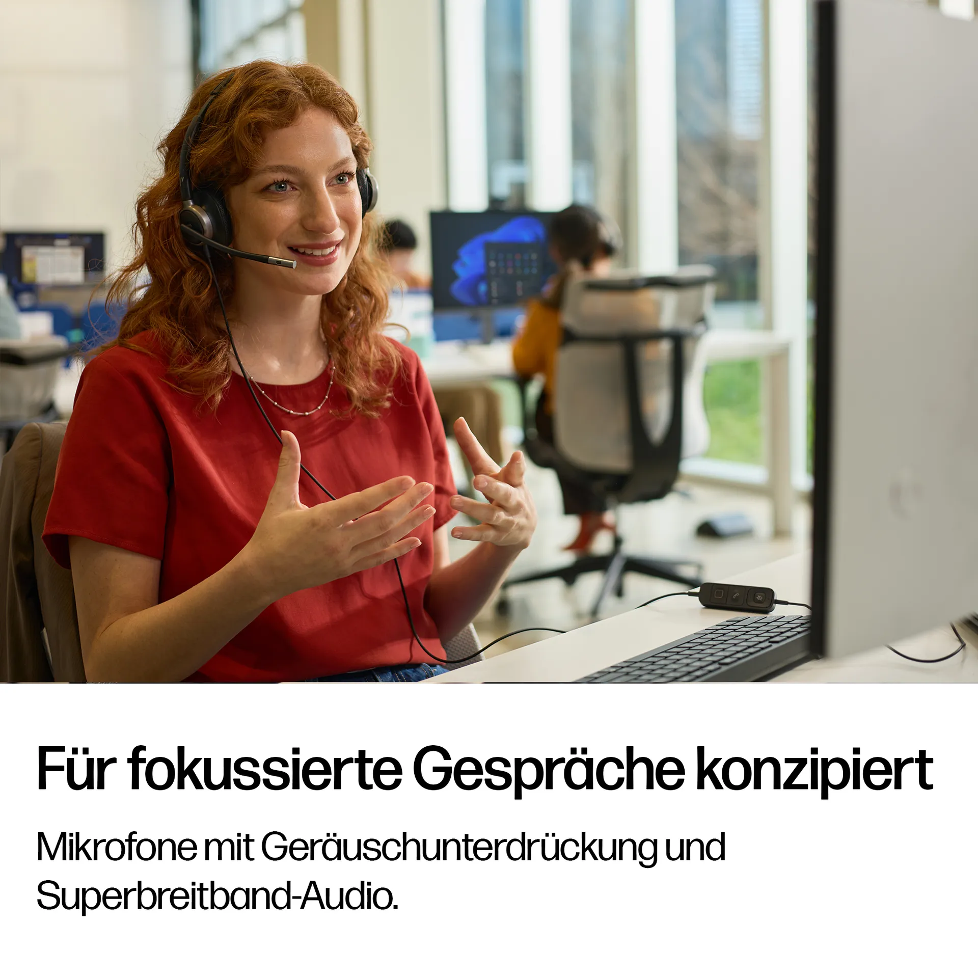 HP Poly Mission 625 Kabelgebundenes Stereo-USB-Headset – Bild 6