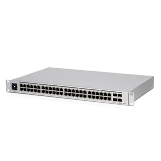 Ubiquiti Switch full managed Layer3 52 Port • 48x GbE • 4x SFP+ • 19″ • Lüfterlos • UniFi • USW-Pro-48 Ubiquiti Switch full managed Layer3 52 Port • 48x GbE • 4x SFP+ • 19″ • Lüfterlos • UniFi • USW-Pro-48