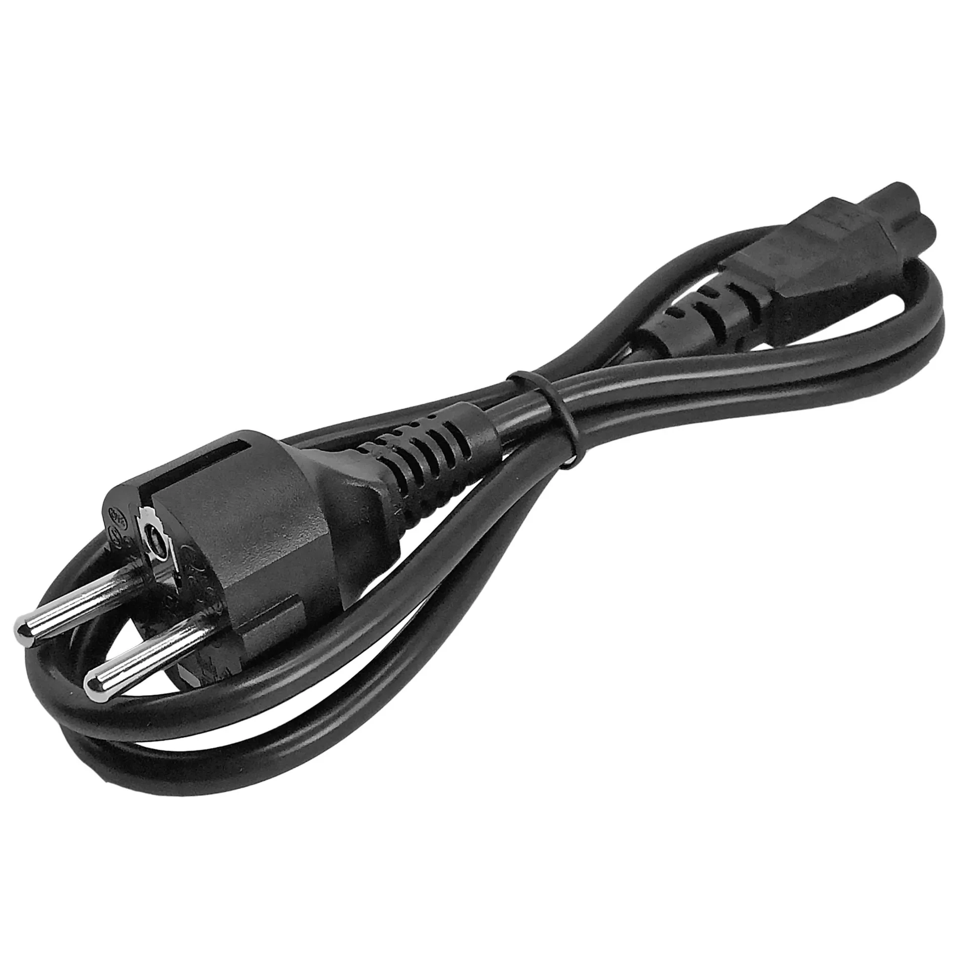 StarTech.com 1 m Laptop Ladekabel, EU Schuko auf C5, 2,5A 250V, 18AWG, Notebook / Laptop Ersatzstromkabel, Laptop Netzteil Stromkabel, Kleeblatt/Mickey Mouse Netzkabel – Bild 4