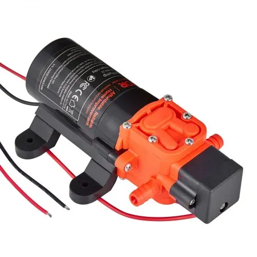 VEVOR Membranpumpe, 12 V DC, 4,5 L/min, selbstansaugende 2-Kammer-Membranwasserpumpe mit 2 Schlauchschellen, 5,5 bar max. Druck, leiser Betrieb, für Wohnmobil, Wohnwagen, Boot, Gartenbewässerung – Bild 8