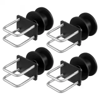 VEVOR Schiebetor-Set 150×293,6mm, Rolltor-Hardware-Set mit H-förmiger Radnut für freitragende Schiebetore und Rolltüren, Schiebetorrollen mit 4 Schienenrädern, Hochleistungs-Gleitrolle, Schwarz VEVOR Schiebetor-Set 150×293,6mm, Rolltor-Hardware-Set mit H-förmiger Radnut für freitragende Schiebetore und Rolltüren, Schiebetorrollen mit 4 Schienenrädern, Hochleistungs-Gleitrolle, Schwarz
