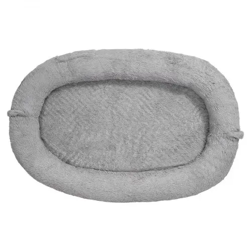 VEVOR Hundebett für Menschen & Hunde, 174x118x24 cm, Memory-Schaum-Hundebett in Menschengröße, mit Seitentasche, Griff & Reißverschluss, abnehmbarer, maschinenwaschbarer Bezug, Hochflor Dunkelgrau – Bild 8
