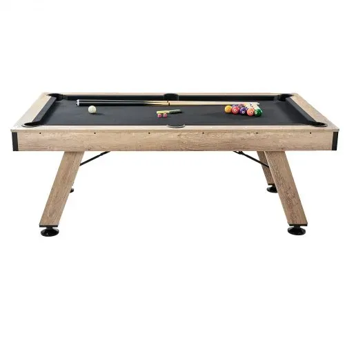 VEVOR Billardtisch, 2,13 m Billardtisch, Billardtisch mit Verstellbaren Beinen, Billardtisch-Set inkl. Bällen, Queues, Kreide und Bürste, Perfekt für Familienspielzimmer für Kinder & Erwachsene – Bild 10
