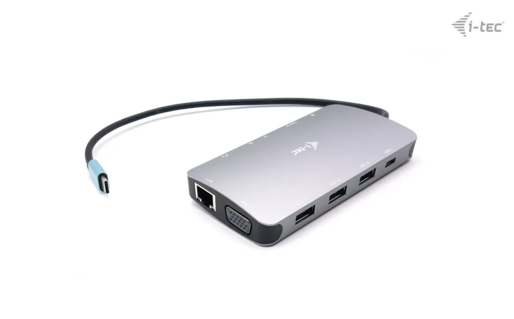 i-tec Metal USB-C Travel Nano Dock HDMI/VGA with LAN + Power Delivery 100 W – Bild 4