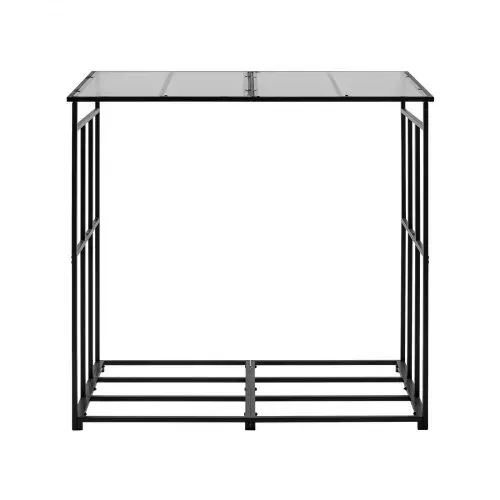 VEVOR Metall Kaminholzregal, 1850x700x1800 mm Brennholzregal, Kaminholzunterstand, max. Tragkraft 300 kg, Feuerholzregal, Kaminholzlager, Stapelhilfe für Kamin, Terrasse, Hinterhof – Bild 8