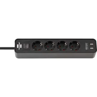 Ecolor Steckdosenleiste 4-fach, 2x USB-A Ecolor Steckdosenleiste 4-fach, 2x USB-A