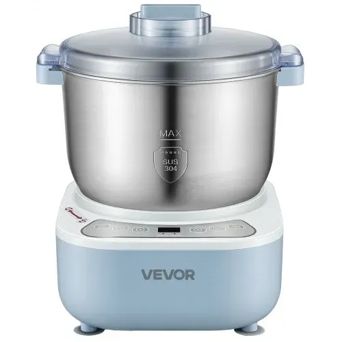 VEVOR Teigknetmaschine mit Gärfunktion 6,5 L Elektrische Teigmaschine 250 W für Brot, Pizza, Dampfbrötchen und Teigtaschen, mit Edelstahltopf, Digitalem Bedienfeld und Timer, bis zu 1600 g Mehl – Bild 9