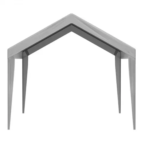 VEVOR Carport-Garagenzelt, 3 x 6 m, Garagendachzelt, wasserdicht und UV-geschützt, einfache Installation mit Spanngurten, Grau (nur Dachabdeckung, Rahmen nicht im Lieferumfang enthalten) – Bild 10