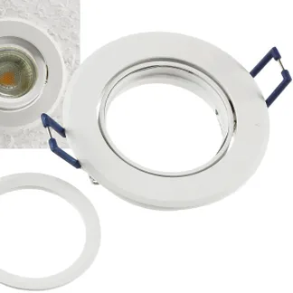 Einbaustrahler „CTE-84R WS“ Rund Ø84mm Einbau Ø68mm, neigbar, Clip Ring Einbaustrahler „CTE-84R WS“ Rund Ø84mm Einbau Ø68mm, neigbar, Clip Ring