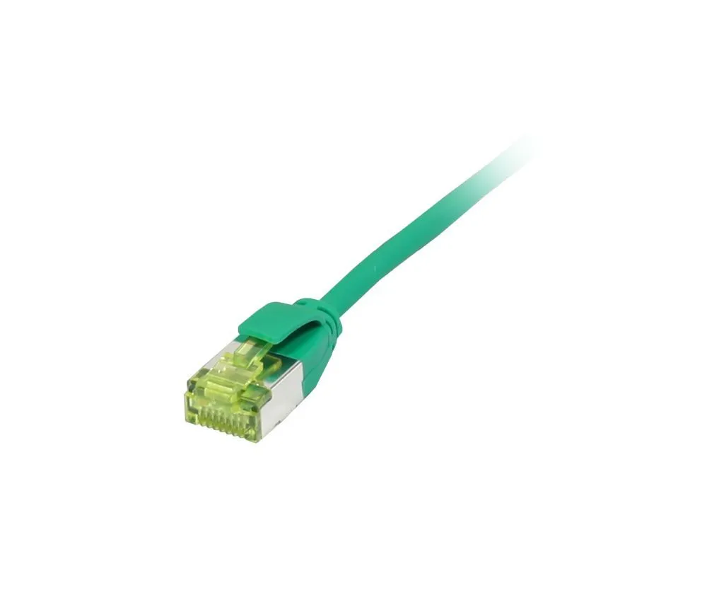 Patchkabel RJ45, CAT6A 500Mhz, 1.0m, grün, U/FTP, slimline rund d=3,8mm, TPE/LSZH(Superflex), AWG32, mit CAT7 Rohkabel, Synergy 21 Patchkabel RJ45, CAT6A 500Mhz, 1.0m, grün, U/FTP, slimline rund d=3,8mm, TPE/LSZH(Superflex), AWG32, mit CAT7 Rohkabel, Synergy 21