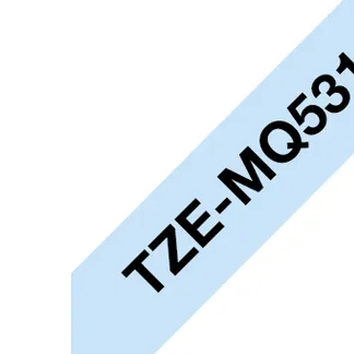 Brother TZEMQ531 Etiketten erstellendes Band Scwarz auf blau TZe Brother TZEMQ531 Etiketten erstellendes Band Scwarz auf blau TZe