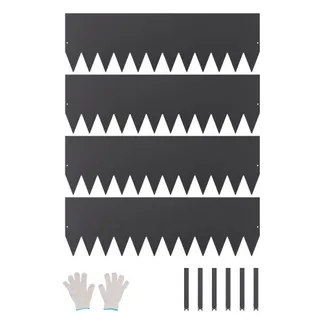 VEVOR Rasenkante, 4er-Set, 1016×304,8×1,5 mm, rostbeständige Beeteinfassung aus Metall, Beetumrandung, Raseneinfassung, einfach zu installieren, Trennwand für Blumenbeete, Hofwege schwarz VEVOR Rasenkante, 4er-Set, 1016×304,8×1,5 mm, rostbeständige Beeteinfassung aus Metall, Beetumrandung, Raseneinfassung, einfach zu installieren, Trennwand für Blumenbeete, Hofwege schwarz