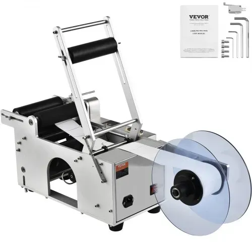 VEVOR Halbautomatische Etikettiergerät 20–50 Etiketten pro Minute Etikettiermaschine Etikettenbreiten von 13–150 mm, Etikettenlängen von 25–300 mm Preisschilder Flaschenetikettierer – Bild 8