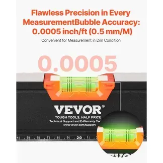VEVOR 4-teiliges Torpedo-Wasserwaagen-Set, 120/60/40/25cm Kastenwasserwaagen-Set, Libellen-Lineal für 45/90/180 Grad, Messwerkzeug aus Aluminiumlegierung (nur 10 Zoll ist magnetisch) VEVOR 4-teiliges Torpedo-Wasserwaagen-Set, 120/60/40/25cm Kastenwasserwaagen-Set, Libellen-Lineal für 45/90/180 Grad, Messwerkzeug aus Aluminiumlegierung (nur 10 Zoll ist magnetisch)