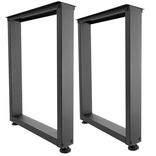 VEVOR Tischkufen aus Vierkantprofilen 2er-Set 600x750 mm, Tischuntergestell max. 1000 kg, Tischbeine, Möbelfüße, Tischgestell, Tischfüße für Schreibtische, Couchtisch, Esstische, Schwarz – Bild 10