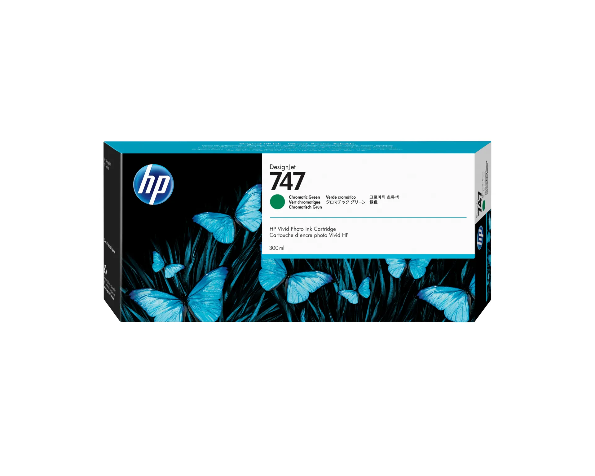 HP 747 Chromatisches Grün DesignJet Tintenpatrone, 300 ml HP 747 Chromatisches Grün DesignJet Tintenpatrone, 300 ml