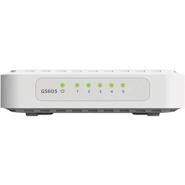 NETGEAR GS605 Unmanaged L2 Gigabit Ethernet (10/100/1000) Weiß NETGEAR GS605 Unmanaged L2 Gigabit Ethernet (10/100/1000) Weiß