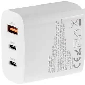 Stecker-Netzteil mit USB-C „CTN-PD65 a3“ In 100-240V~, Out 5,0V/9,0V/12,0V=, 65W Stecker-Netzteil mit USB-C „CTN-PD65 a3“ In 100-240V~, Out 5,0V/9,0V/12,0V=, 65W