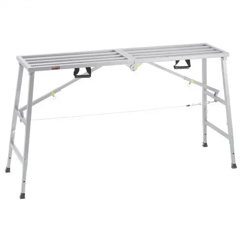 VEVOR Arbeitsplattform 800-1295 mm, zusammenklappbare Trittleiter aus legiertem Stahl, tragbare Arbeitsbühne, Tragkraft 400 kg, Trittleiter zum Malen von Trockenbauwänden, Reinigen, Waschen – Bild 10
