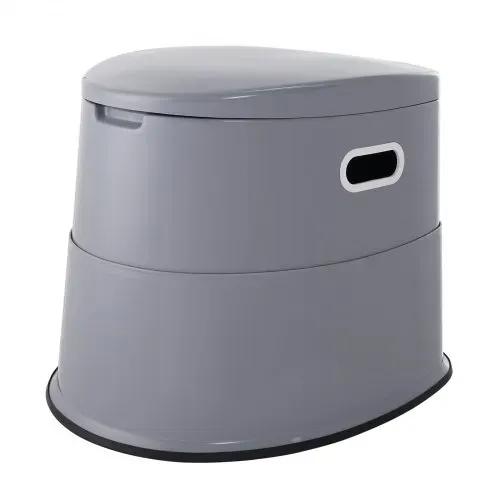 VEVOR 5 L Campingtoilette mit Toilettenpapier- und Handyhalter, Tragbare Campingtoilette 500 x 467 x 400 mm Reisetoilette Nottoilette Weiße Toiletten 136,1 kg Gewichtstragfähigkeit Wohnmobiltoilette – Bild 9