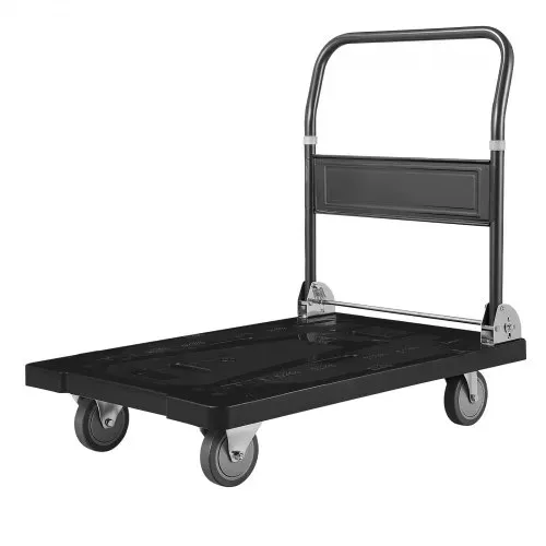 VEVOR Plattformwagen Klappbar 454 kg, Transportwagen mit Lenkrolle, Handwagen mit Rutschfester Ladefläche, Klappwagen Transporthilfe für Einfache Aufbewahrung, 895x595x850 mm Rollwagen – Bild 8