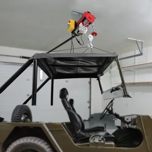 VEVOR Elektrische Seilwinde, 1000 kg, Motorwinde mit 100 m kabelloser und 4,2 m kabelgebundener Fernbedienung, 12 m Hubhöhe mit Einzelkabel, Einzel-/Doppelschlingen, Hebezeug für Garage, Lager, Fabrik – Bild 7