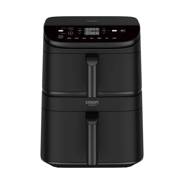 Cosori CAF-DC121-ADER Doppel 10,8 l Eigenständig Heißluftfritteuse Schwarz Cosori CAF-DC121-ADER Doppel 10,8 l Eigenständig Heißluftfritteuse Schwarz