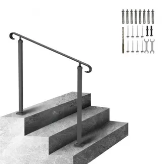 VEVOR Treppengeländer 120×13,5×97 cm Handlauf Geländer für 2 oder 3 Stufige Treppen Eingangsgeländer formschön Höhe(bis zu 45 cm) & Winkel(0-52,8°) einstellbar Ideal für Veranden Eingänge Gärten VEVOR Treppengeländer 120×13,5×97 cm Handlauf Geländer für 2 oder 3 Stufige Treppen Eingangsgeländer formschön Höhe(bis zu 45 cm) & Winkel(0-52,8°) einstellbar Ideal für Veranden Eingänge Gärten