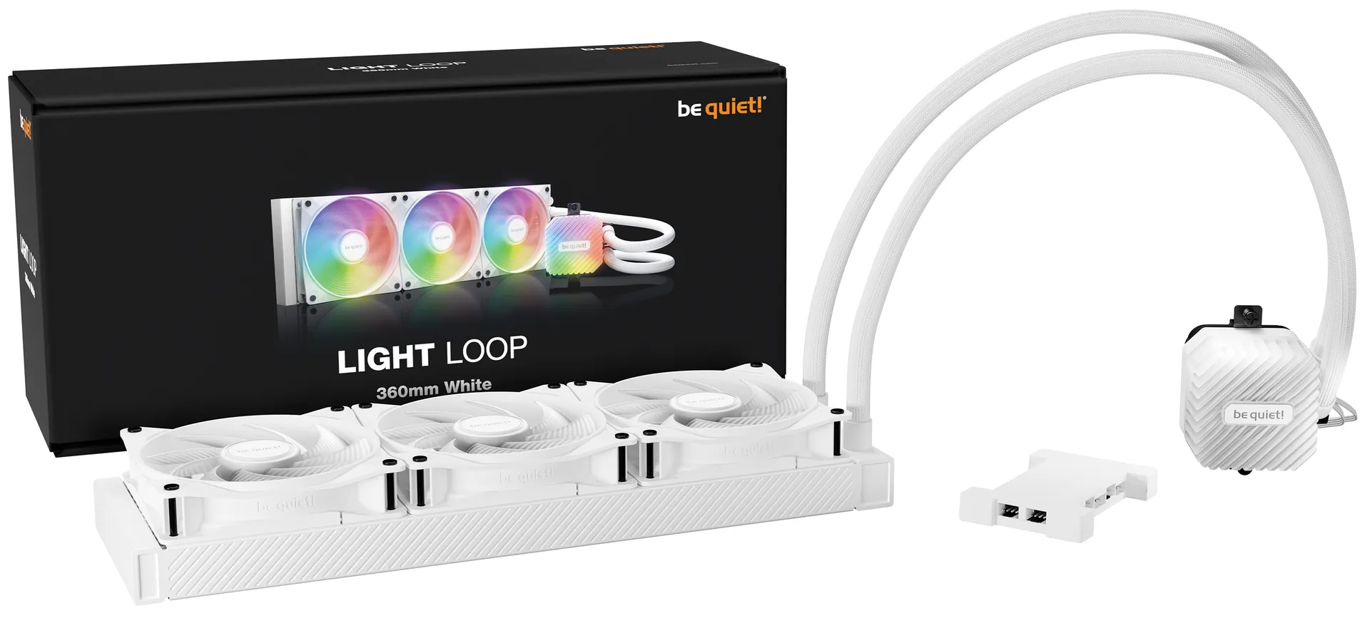be quiet! LIGHT LOOP 360mm White Prozessor All-in-One-Flüssigkeitskühler 12 cm Weiß 1 Stück(e) – Bild 4