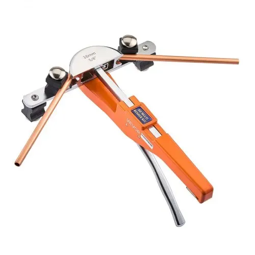 VEVOR Rohrbiegegerät, 6-22 mm, Biegemaschine bis 90°, Vorwärts-/Rückwärts-Handbiegewerkzeug, Rohrbieger mit 7 Aluminiumlegierungs-Biegebacken, für Kupferrohre in der Klima- & Kältetechnik – Bild 8