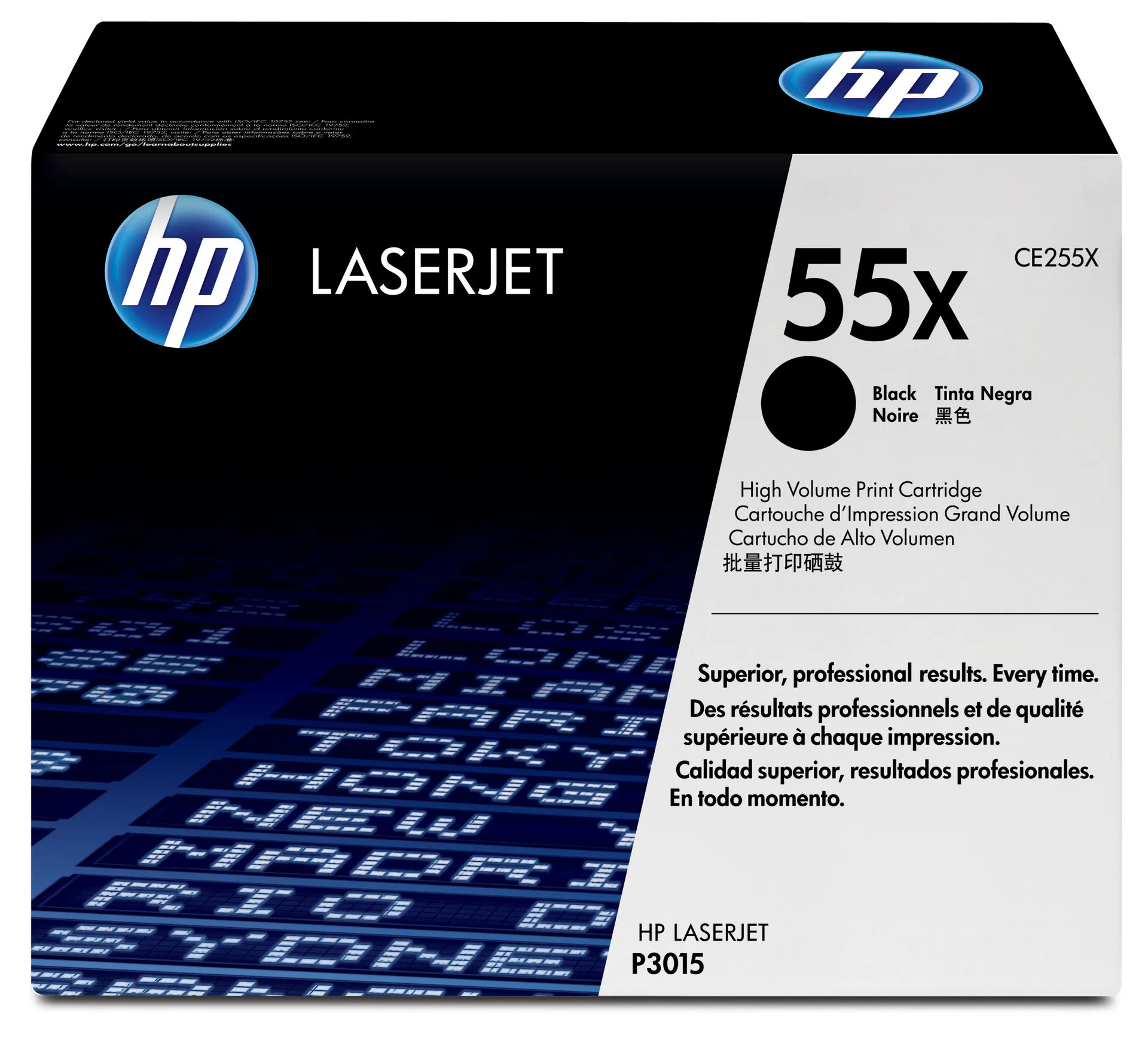 HP 55X Schwarz Original LaserJet Tonerkartusche mit hoher Reichweite HP 55X Schwarz Original LaserJet Tonerkartusche mit hoher Reichweite
