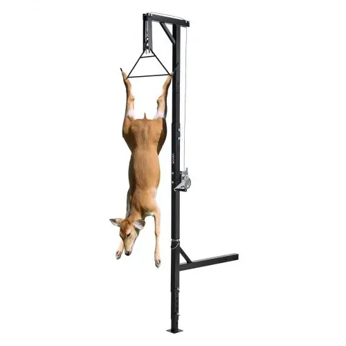 VEVOR Game Hoist mit Seilwinde & Gambrel, 226,8 kg Tragkraft, Lkw-Wildhebezeug mit 5,08 cm Empfänger, 360-Grad-Schwenkschaft & einstellbarer Höhe, zum Häuten & Säubern von Wild im Jagdspiel VEVOR Game Hoist mit Seilwinde & Gambrel, 226,8 kg Tragkraft, Lkw-Wildhebezeug mit 5,08 cm Empfänger, 360-Grad-Schwenkschaft & einstellbarer Höhe, zum Häuten & Säubern von Wild im Jagdspiel