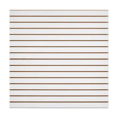 VEVOR Werkzeugwand 1220x1220x18 mm, MDF-Garagen-Lamellenwand, weißer Wandorganizer, 11,3kg Tragkraft Lamellenwandpaneel mit Kupplungsstruktur & DIY-Zuschnitt, geeignet für Lagerung & Präsentation – Bild 9