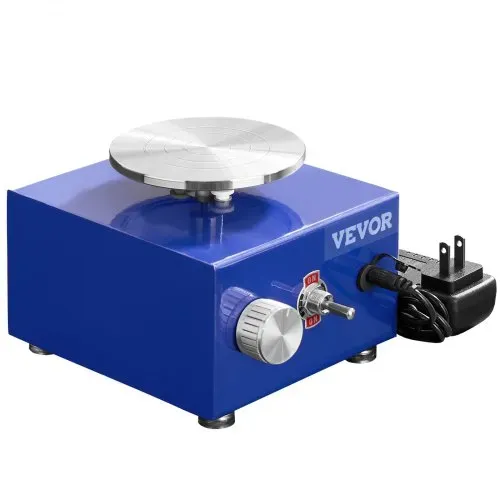 VEVOR Töpferscheibe Keramik Rad Maschine 30 W, Blau Elektrische Töpferscheibe Maschine 10 cm 300 U/min Töpferscheibenmaschine, Formmaschine mit Schürze, Geeignet für Anfänger, Enthusiasten usw. – Bild 9