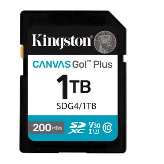 Kingston Technology Canvas Go! Plus 1TB SDXC Canvas Go Plus Gen4 200MB/s C10 UHS-I U3 V30 Kingston Technology Canvas Go! Plus 1TB SDXC Canvas Go Plus Gen4 200MB/s C10 UHS-I U3 V30