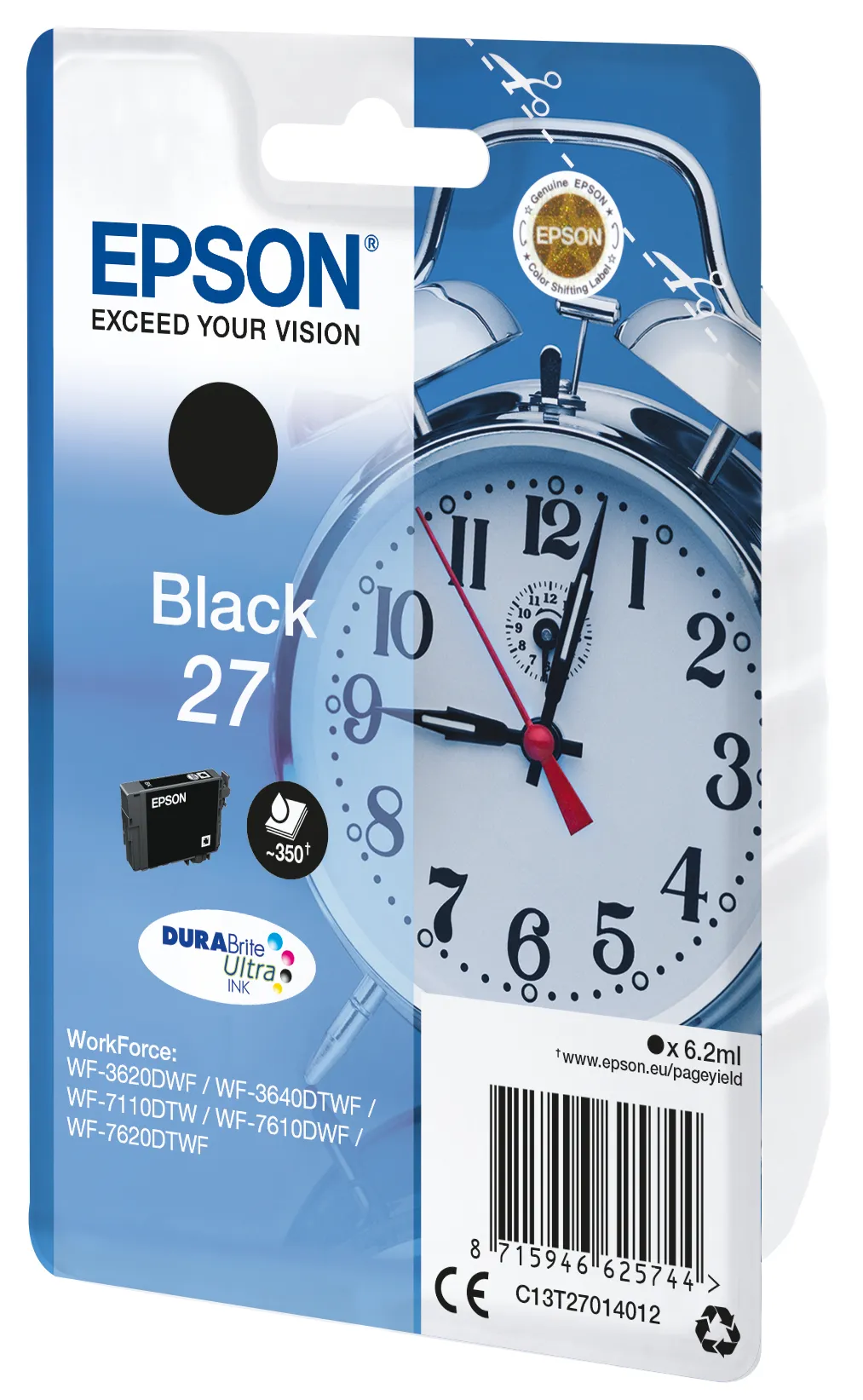Epson Alarm clock Singlepack Black 27 DURABrite Ultra Ink – Bild 2