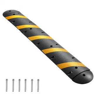 VEVOR 183 cm Kabelbrücke, 2-Kanal, Gummi Überfahrschutz, 9979 kg Tragfähigkeit, Bodenabdeckungen, Stolperschutz Rampe mit Dehnschrauben, für Asphaltbeton-Schotterauffahrten, 1 Stück VEVOR 183 cm Kabelbrücke, 2-Kanal, Gummi Überfahrschutz, 9979 kg Tragfähigkeit, Bodenabdeckungen, Stolperschutz Rampe mit Dehnschrauben, für Asphaltbeton-Schotterauffahrten, 1 Stück