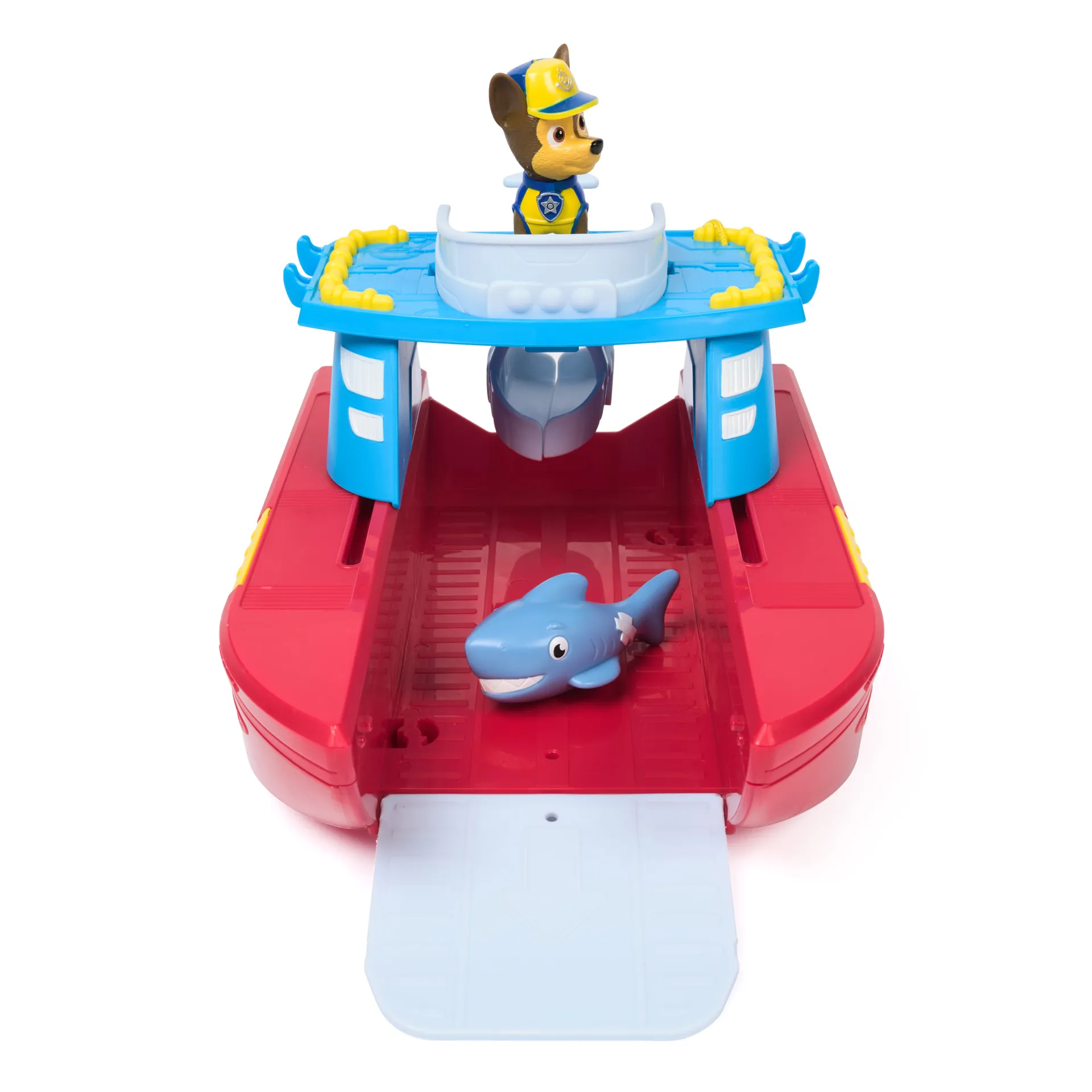 PAW Patrol - Sea Patroller Rettungsboot mit Chase Figur und Hai – Bild 4