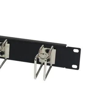 ALLNET 19″zbh. Kabelführungsplatte, 1HE, Metall mit 5 großen Bügeln, Schwarz, ALLNET 19″zbh. Kabelführungsplatte, 1HE, Metall mit 5 großen Bügeln, Schwarz,