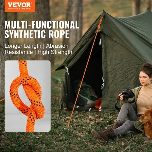 VEVOR Arborist Baumkletterseil doppelt geflochten Polyester 1,27 cm x 67 m VEVOR Arborist Baumkletterseil doppelt geflochten Polyester 1,27 cm x 67 m
